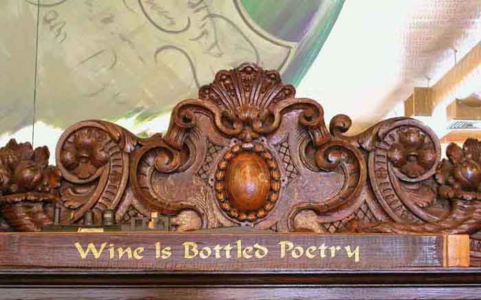 wine is bottled poetry